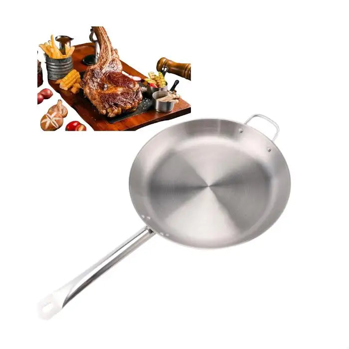 Sunmax Multi-Functional Aluminum Stainless Steel 3-5MM Thick Non-Stick Wok Pan 20-40CM Sizes Adult Hotel Restaurant Supplies