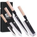 WILDMOK Professional 4PCS Kitchen Knife Set Perfect Cooking Gift for Family Kitchen Cooking Tools with Gift Box