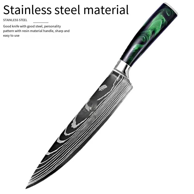 Wholesale 10pcs Multifunction Household Damascus Steel Kitchen Knife Set Custom Knives Sets for Chefs Knives