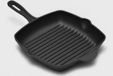 Cast Iron Skillet Home Kitchen Outdoor BBQ Saucepan Egg Pancake Cooking Frying Pan Non Stick Skillet