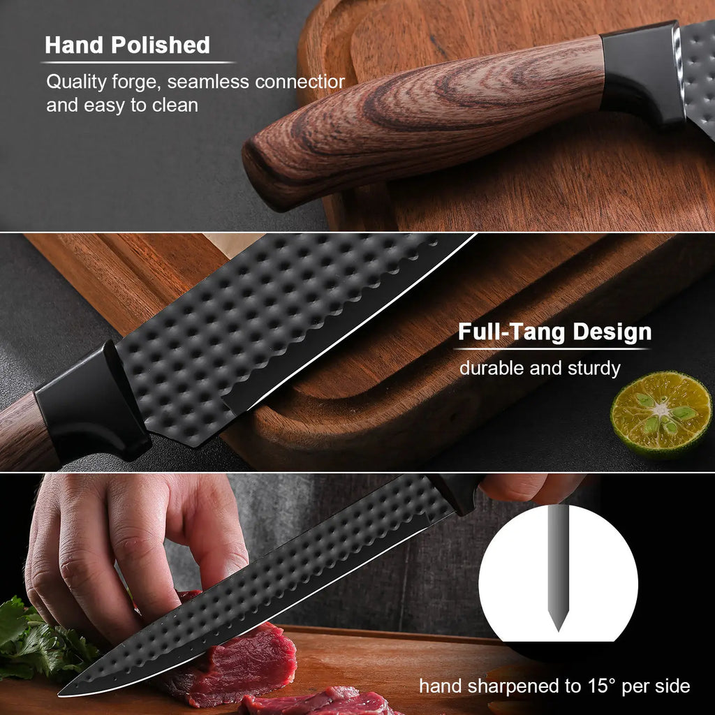 Factory Outlet Stainless Steel Six Piece Kitchen Knife Set Professional Fruit Peeling Knife Set