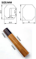 Ebony Wood Handle Octagonal Handle Crafts Manual DIY Semi-finished Damascus Knife Japanese Kitchen Knife Handle Wooden Crafts