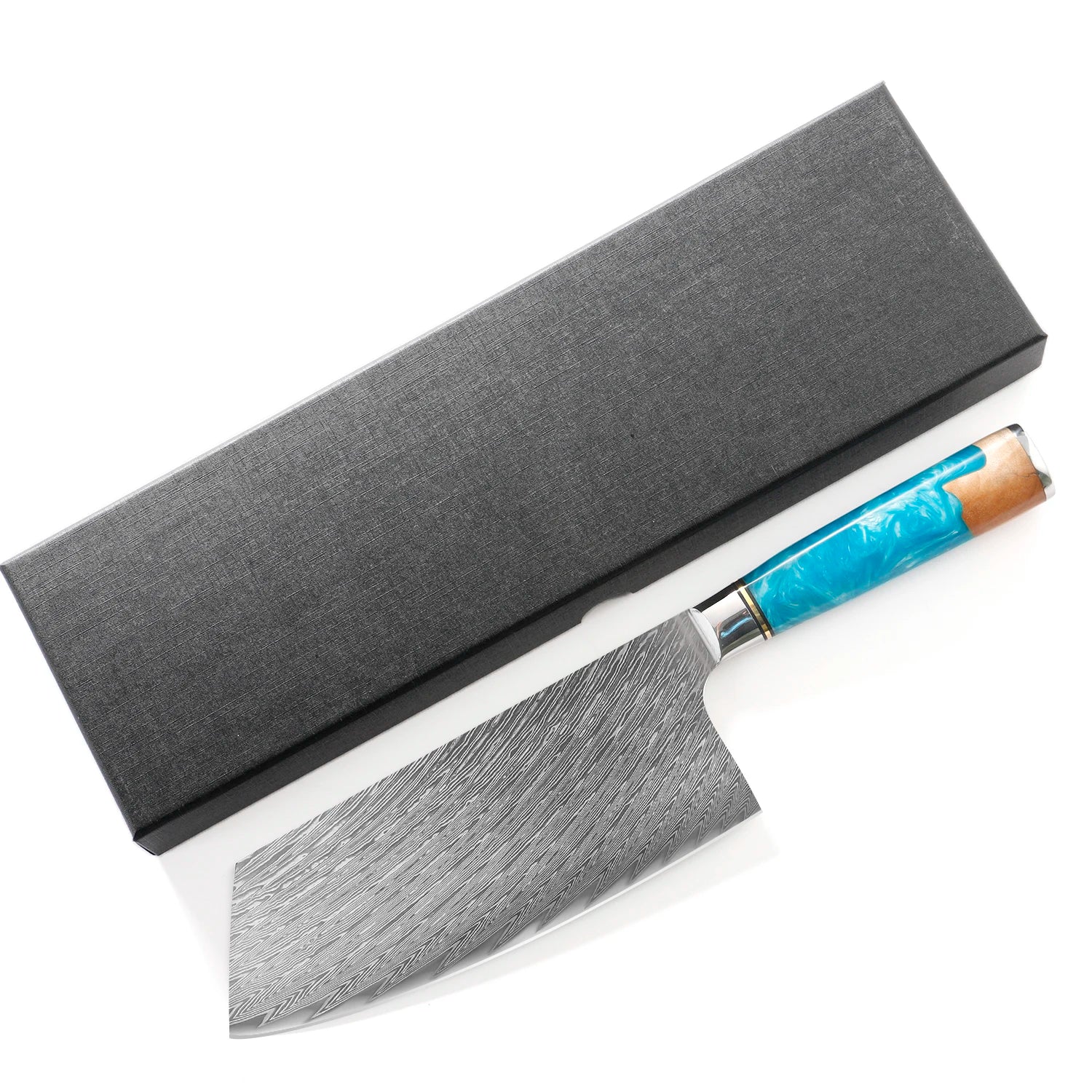 IOKO Slicing Kitchen Knife Butcher Cleaver Meat Vegetables Japanese Meat Slicer Damascus Kitchen Knife