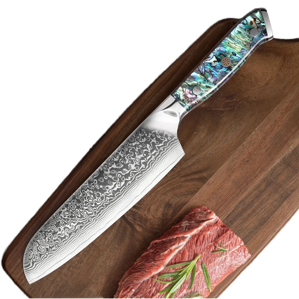 IOKO Cutting Knives Professional Sushi Japanese Kitchen Knife 67 Layers Damascus Santoku Sashimi Damascus Kitchen Chef Knife