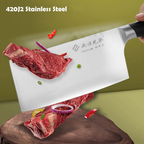4 Pcs 420J2 Stainless Steel Chef Knife Set Cleaver Santoku Paring Knives Chinese Household Kitchen Knife Set with ABS Handle