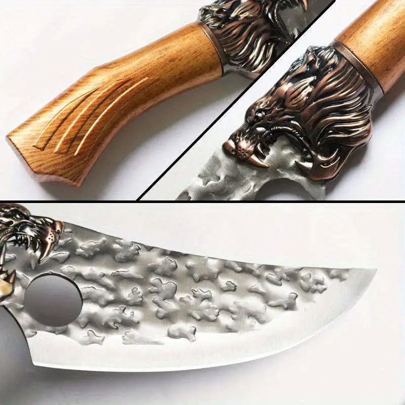 Hot Sale Handmade Forged Professional Kitchen Knife Set Kitchen Butcher Boning Knives Set