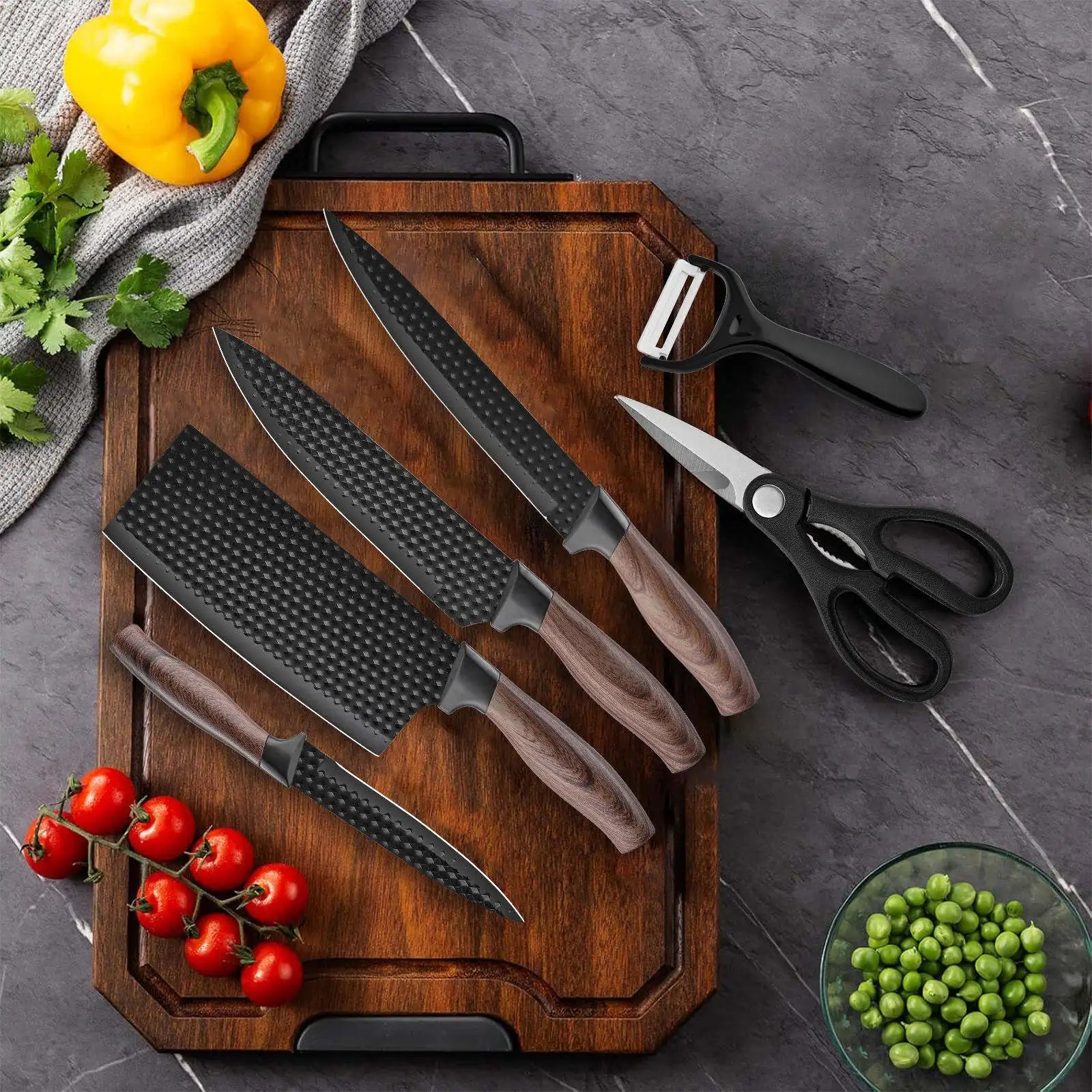 High Quality Multi-Purpose Nonstick Coating Kitchen Knife Set Japanese Chef Knife Set