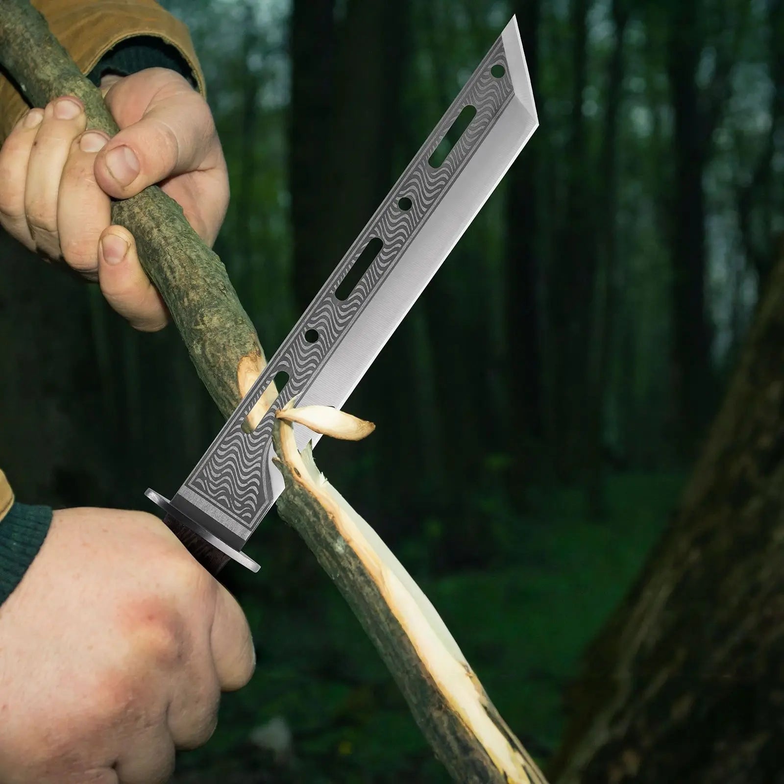 New Product Stainless Steel Multi-purpose Handmade Forged Firewood Utility Knives Chinese Kitchen Knife