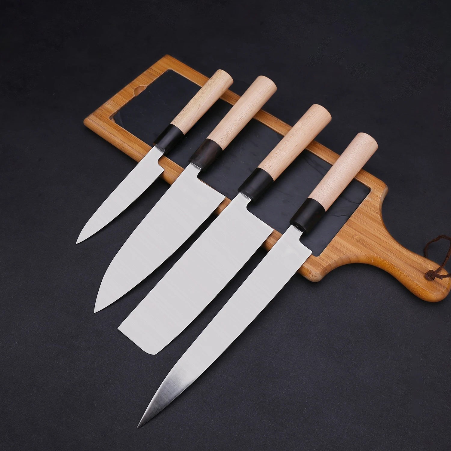 WILDMOK Professional 4PCS Kitchen Knife Set Perfect Cooking Gift for Family Kitchen Cooking Tools with Gift Box