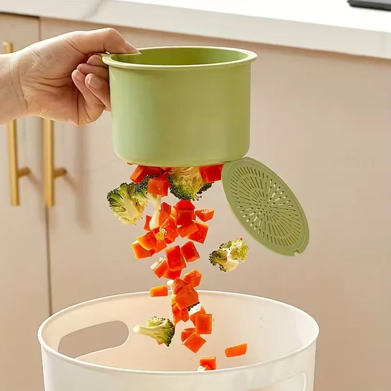 Multi-Functional Food Strainer Sink Organizer for Kitchen & Bathroom Use - Efficient Drainage And Storage Solution