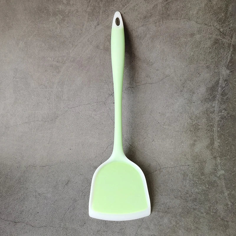 Silicone Kitchen Ware Non-stick Set Cooking Utensils Tools Egg Fish Frying Pan Scoop Fried Shovel Spatula Cooking Utensils