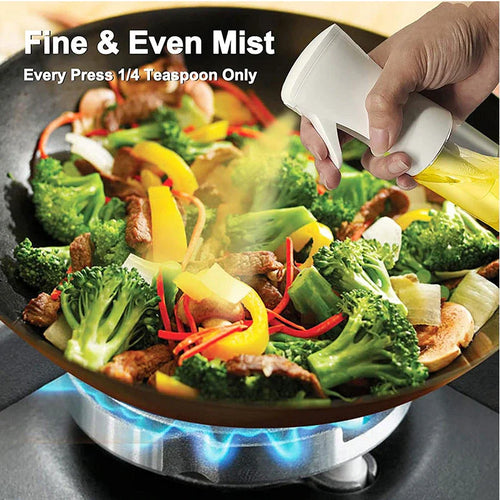 200/300ml Oil Spray Bottle Kitchen BBQ Cooking Olive Oil Dispenser Camping Baking Empty Vinegar Soy Sauce Sprayer Containers