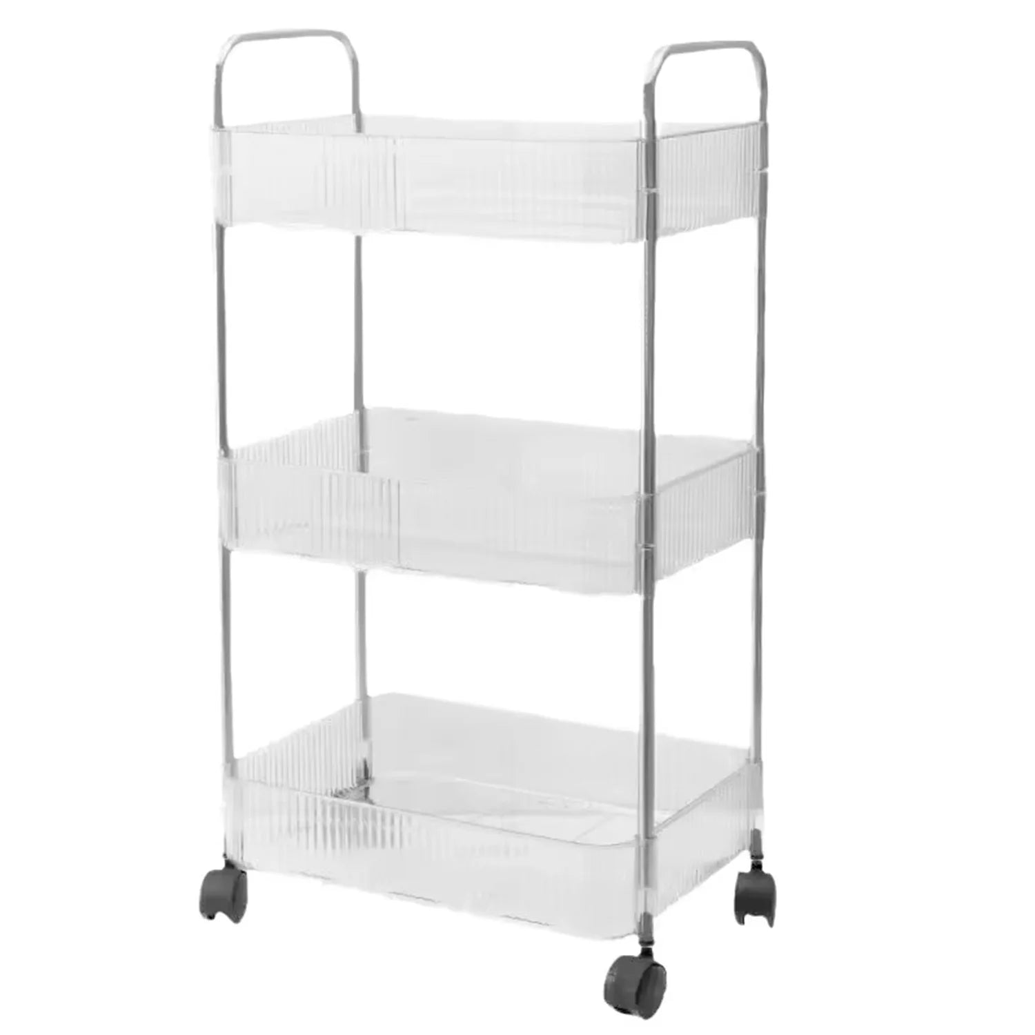 NEW Mobile Shelf with Wheel Multi-Layers Storage Rack Home Trolley for Snacks Cosmetic Sundries Organizer 3/4 Tiers Rolling Cart