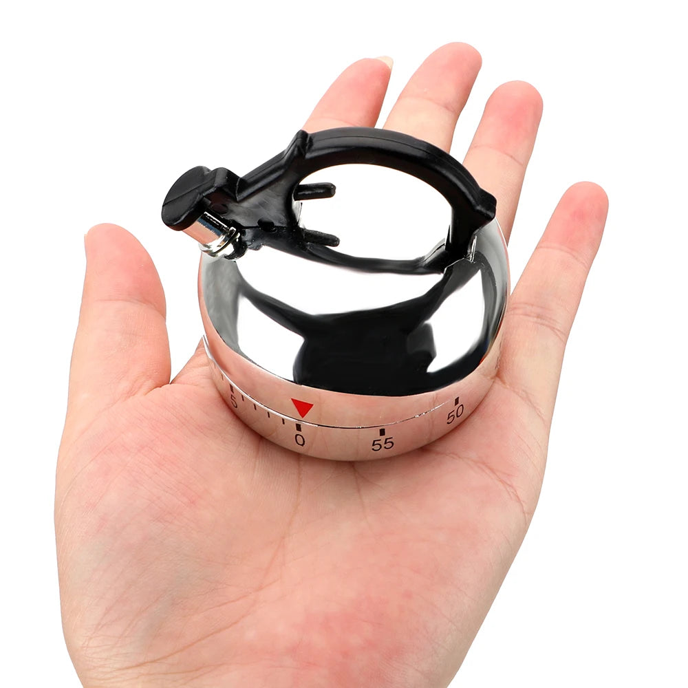 Kitchen Tool Gadgets Cooking Reminders Tools 60 Minutes Kitchen Timer Mechanical Timer Countdown Alarm Reminder Kettle Shape