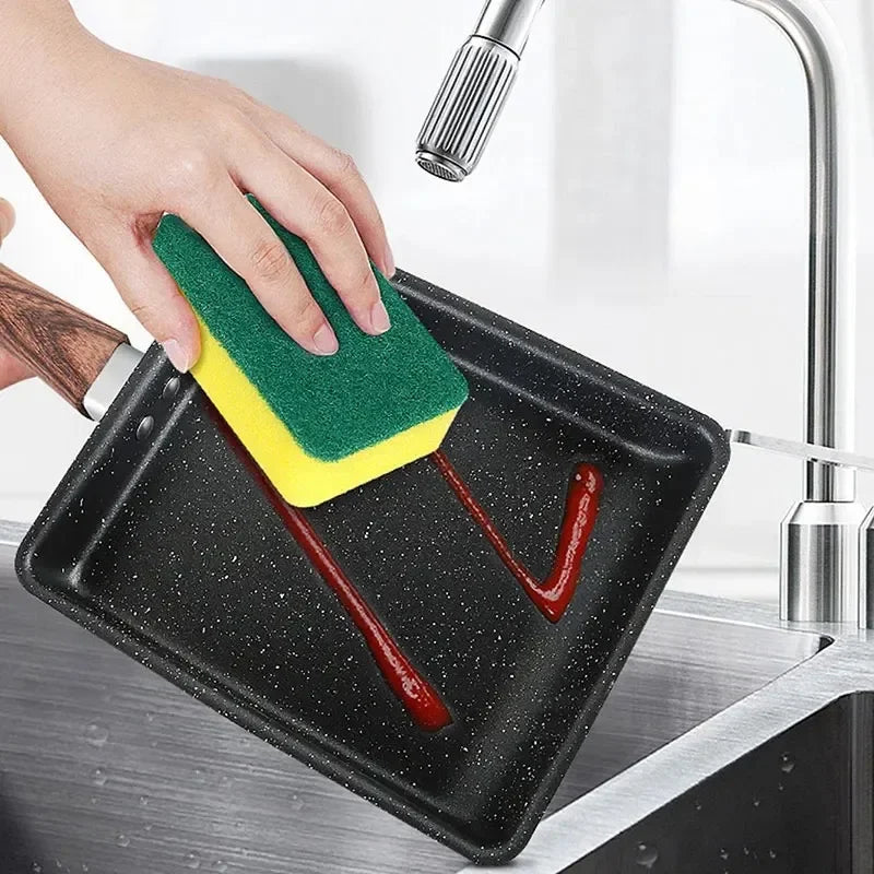 Tamagoyaki Japanese Omelette Pan Nonstick Egg Pan Skillet Rectangle Tamago Pan Small Egg Frying Pan with Cooking Tools