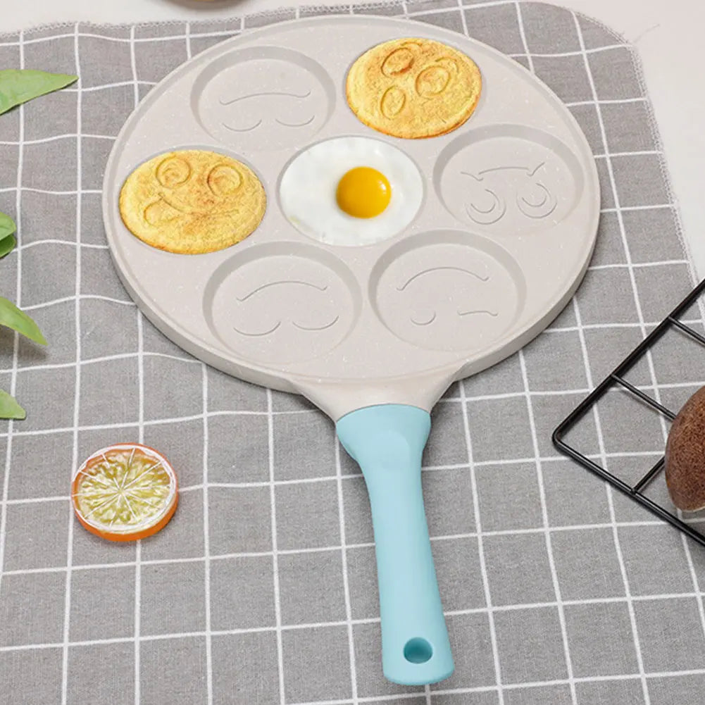 Pancakes Pan 4 Cups Frying Pan Non-stick Breakfast Burger Egg Pancake Maker Flat Bottom Medical Stone Pancake Pans Kitchen Pans