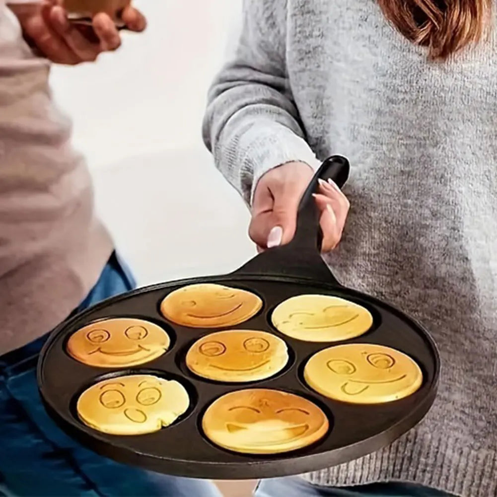 Pancakes Pan 4 Cups Frying Pan Non-stick Breakfast Burger Egg Pancake Maker Flat Bottom Medical Stone Pancake Pans Kitchen Pans