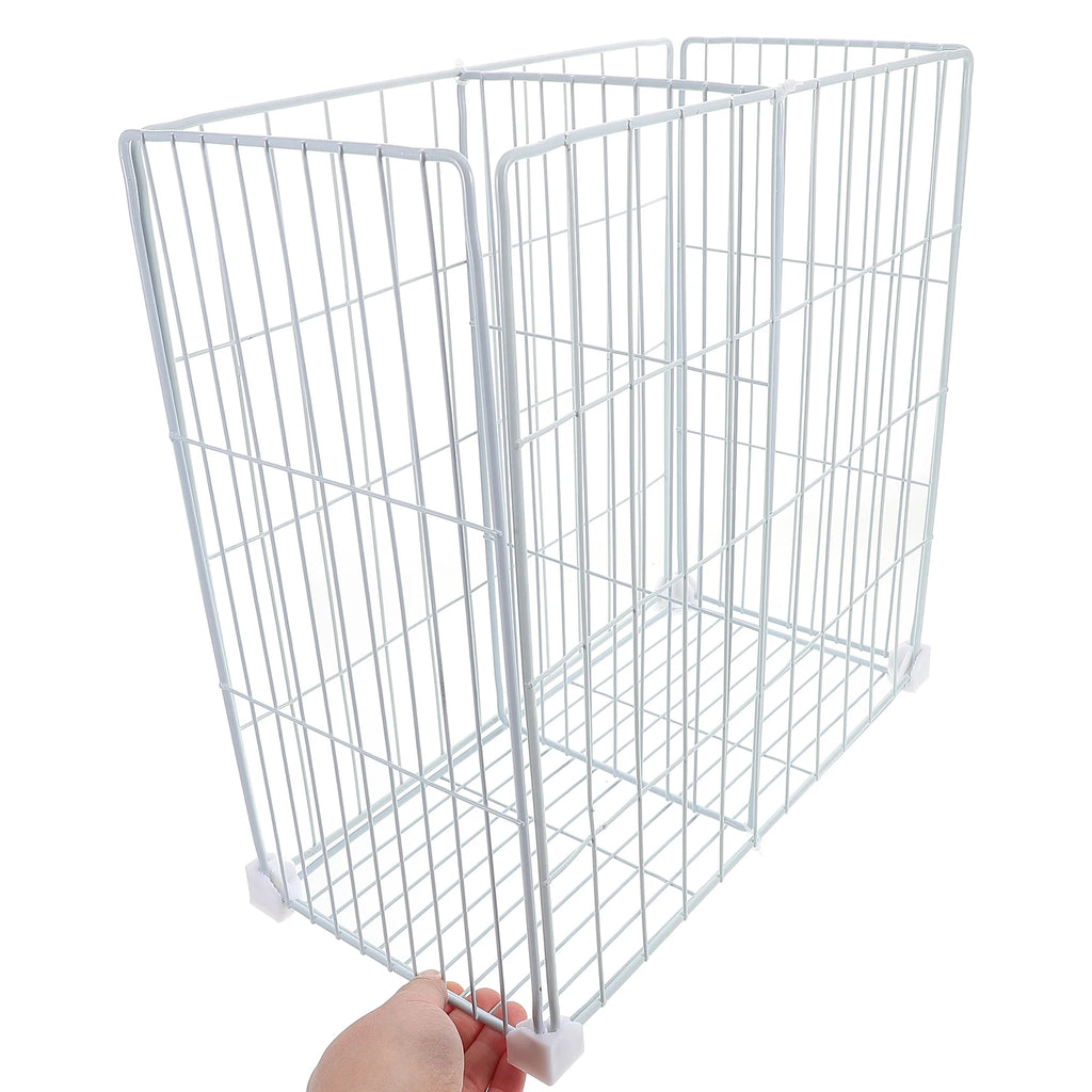 Freezer Divider Rack Basket Organizers Refrigerator Mini Food Dividers for Bottom Chest Bins Iron Storage Baskets Food Bins Dorm