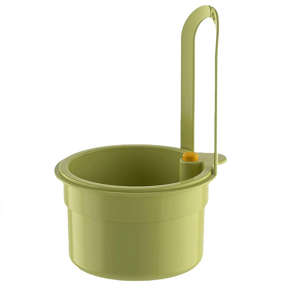 Sink Hanging Strainer Basket Button Opening Bottom Cover Quickly Drains Kitchen Sink Garbage Water Filter Food Catcher Holder