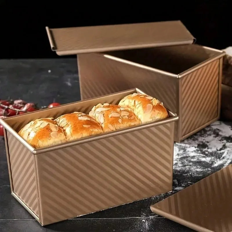 Premium Nonstick Rectangular Bread Loaf Pan Versatile Baking Mold for Toast Cakes and Pastries Durable Oven-Safe Bakeware