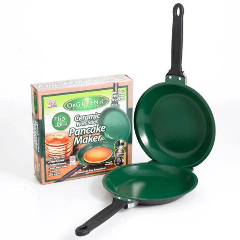 Double Sided Frying Pan Nonstick Folding Breakfast Pan Pancake Cake Fried Egg Pan Kitchen Cookware Tools Kitchen Accessories New