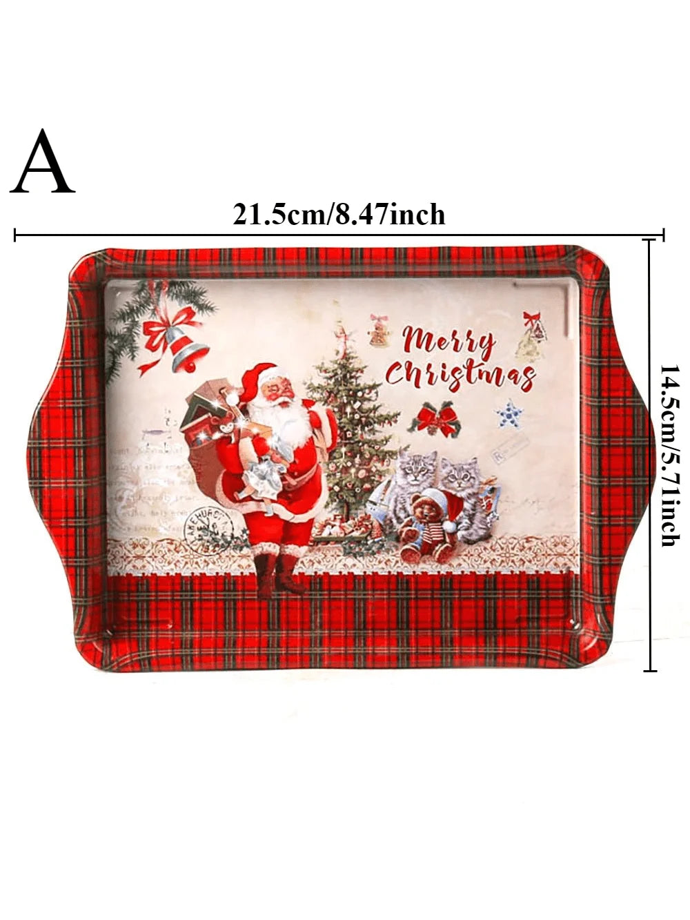 Vintage Christmas Snack Plates and Serving Trays for Holiday Treats Versatile Dishes for Desserts Festive Home Kitchen Decor