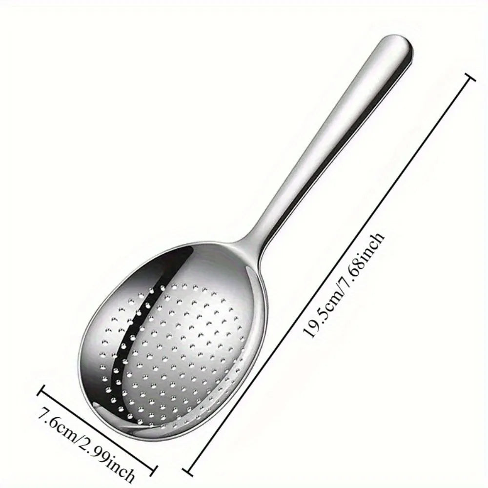 2-Piece Heavy Duty Stainless Steel Serving Spoons, Large Heat-Resistant Kitchen Ladles for Restaurant Catering Home