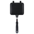 Sandwich Pan Breakfast Double Sided Frying Pan Flat Bottom Nonstick Sandwich Panini Maker Pan Pattern Grid Nonstick Panini Pan