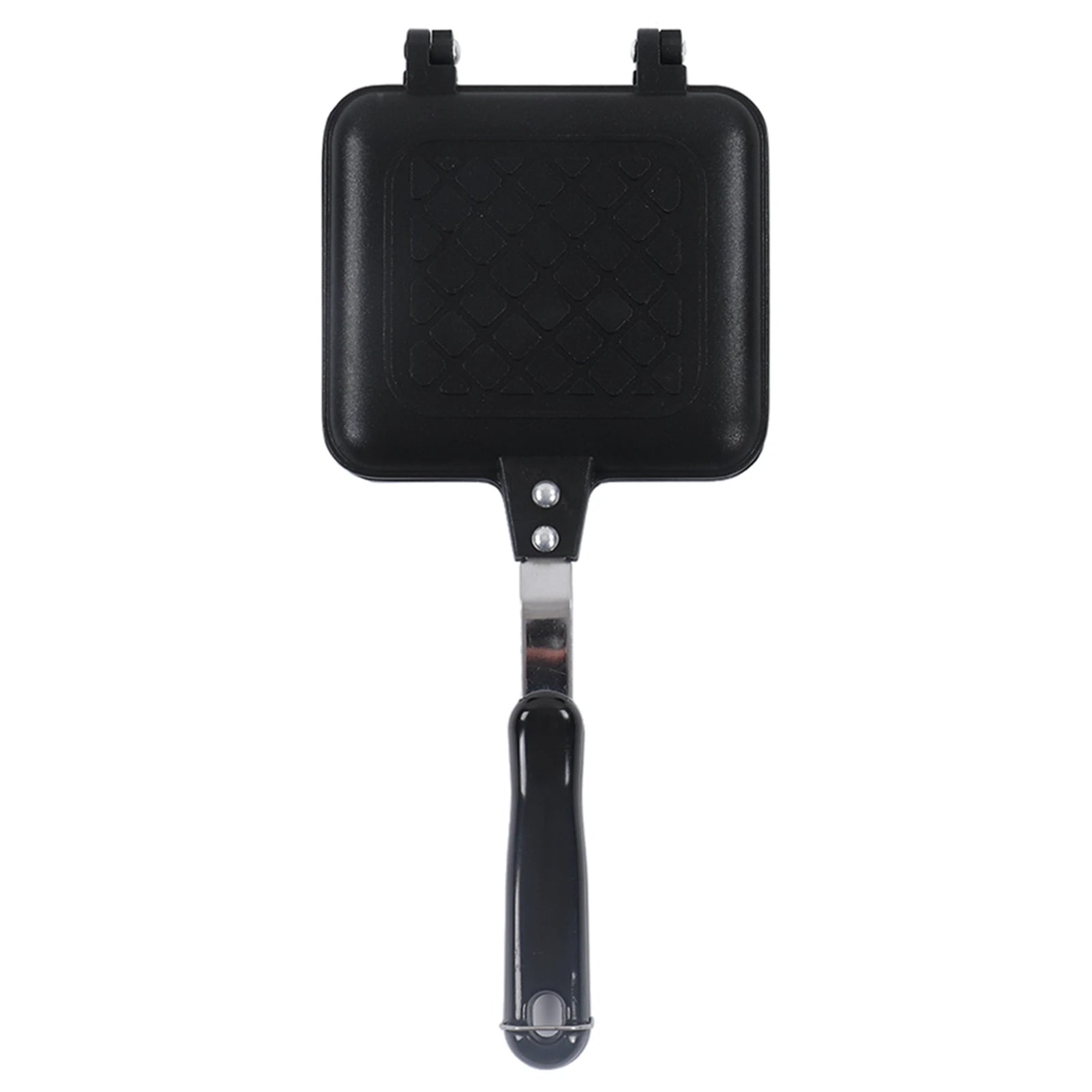 Sandwich Pan Breakfast Double Sided Frying Pan Flat Bottom Nonstick Sandwich Panini Maker Pan Pattern Grid Nonstick Panini Pan