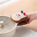 Silicone Heat-Resistant Gloves, Two-Finger Design with Non-Slip Grip, Cotton-Lined & Extra Thick for Kitchen Use