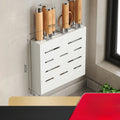 Kitchen knife storage box, knife holder, non-perforation, wall-mounted rack, kitchen items，kitchen accessories organizer