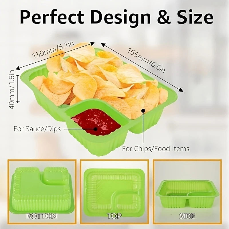 Nacho Trays | Perfect for Cheese Dip, Movie Nights & Carnival Parties, Snack Containers, Movie Night Snacks|Christmas, Halloween