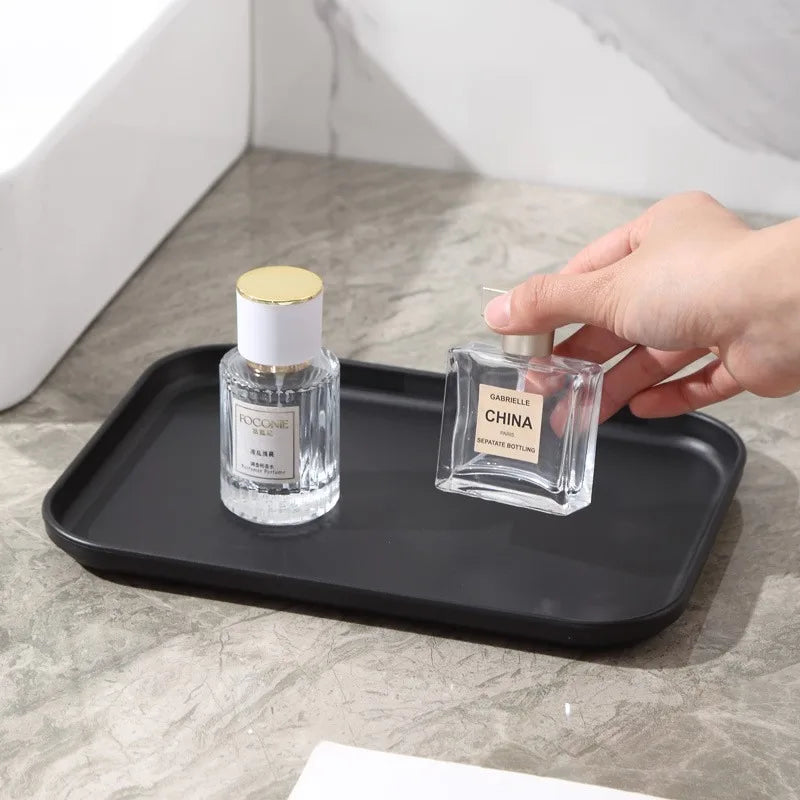 Heavy-Duty Black Rectangular Serving Tray - Non-Slip Surface, Commercial Grade for Restaurants, Hotels, Cafes & Fast Food