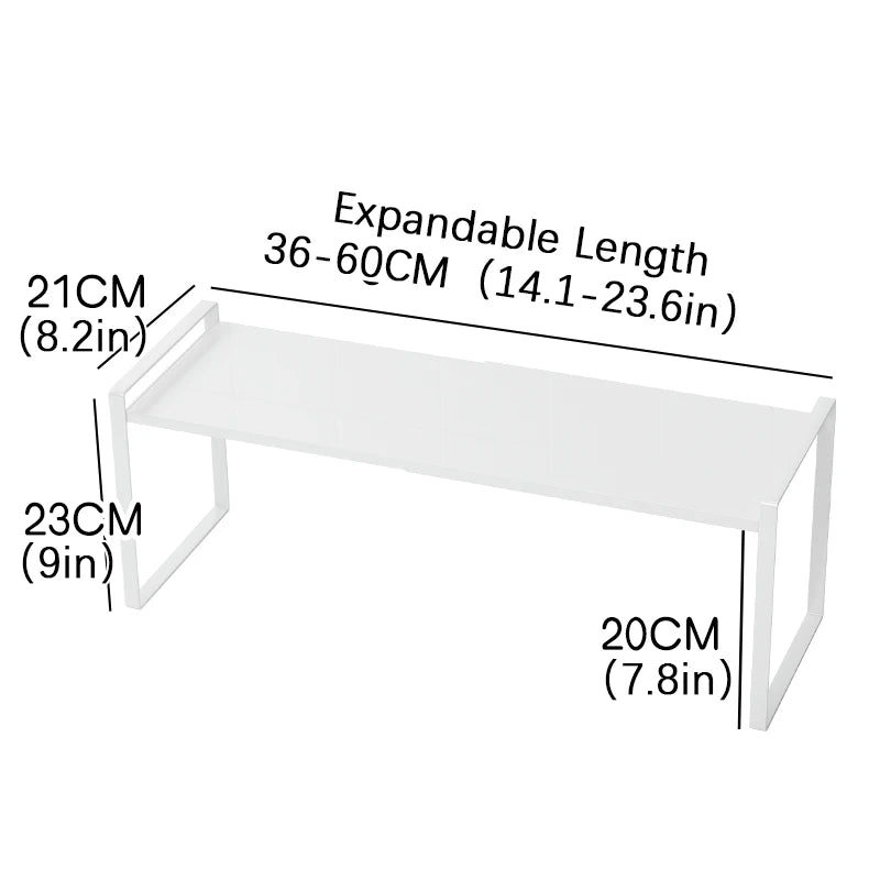 Kitchen Storage Rack under the Sink, Layered Shelf in the Cabinet, Countertop, Extendable Cabinet, Dish Storage Rack for Home Use