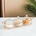 Serving Platter Glasses Bowl With Lid, Party Candy Nuts Salad Dishes, Plate Cake Food Kitchen Plate, Dessert Snacks