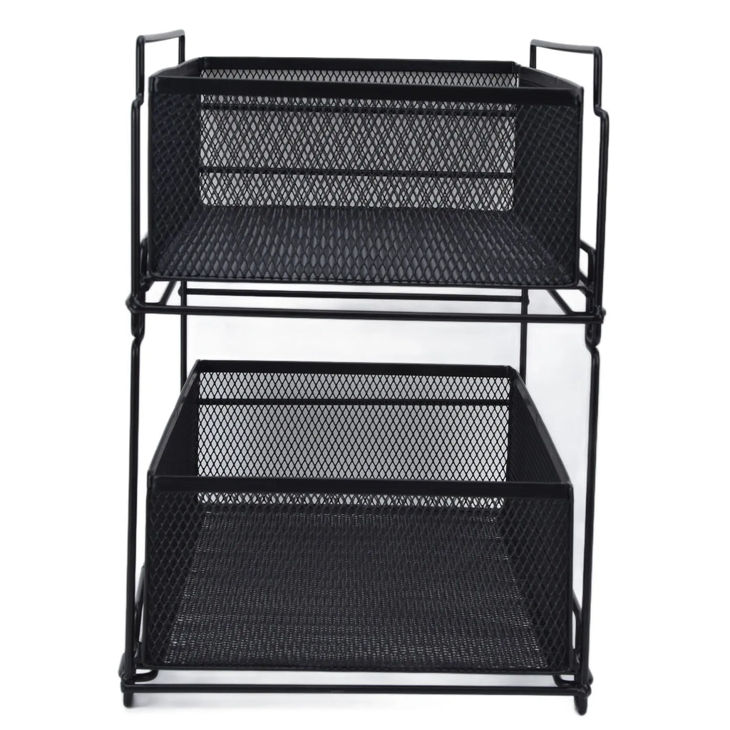 Kitchen Storage Drawer Basket Rack Kitchen Shelf Sliding Under Sink Drawer Multi Functional Shelf Desk Cabinet Organizer