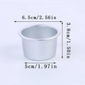 5Pcs Performance Aluminium Mini Round Cheesecake Pan 2Inch Cheesecake Pan Cupcake Pan Muffin Pan Desserts Cake Baking Pan