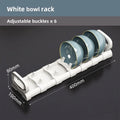 Bowls Dish Storage Rack Adjustable Buckle Kitchen Cabinet Drawer Storage Holder Dish Drain Rack Kitchen Drainage Storage Tool