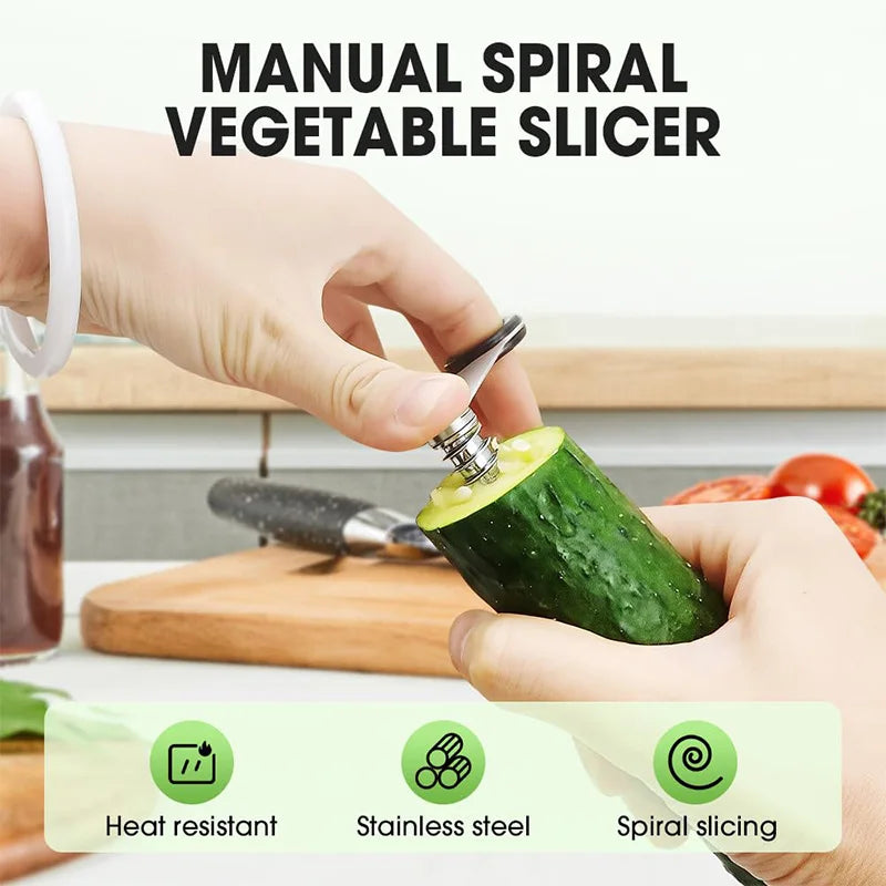 New Spiral Cutter Spiral Slicer Multi-Function Kitchen Accessories Tool Creative Spiralizer for Cucumber Potato Carrot and Etc