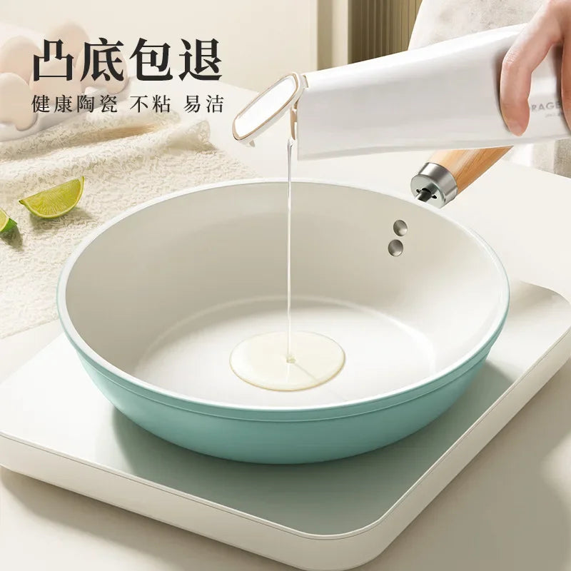 Hot selling ceramic frying pan, household non stick pan, flat bottomed frying pan, universal stove, flat bottomed pan