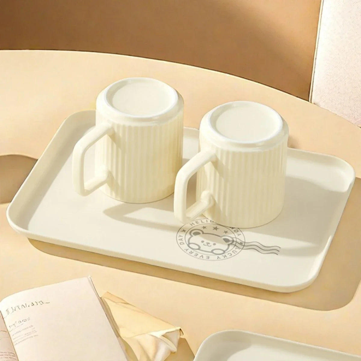 Rectangular Plastic Food Serving Tray Kitchen Organizer Stackable Fruit Dessert Plate Tea Tray Home Jjewelry Storage Tray