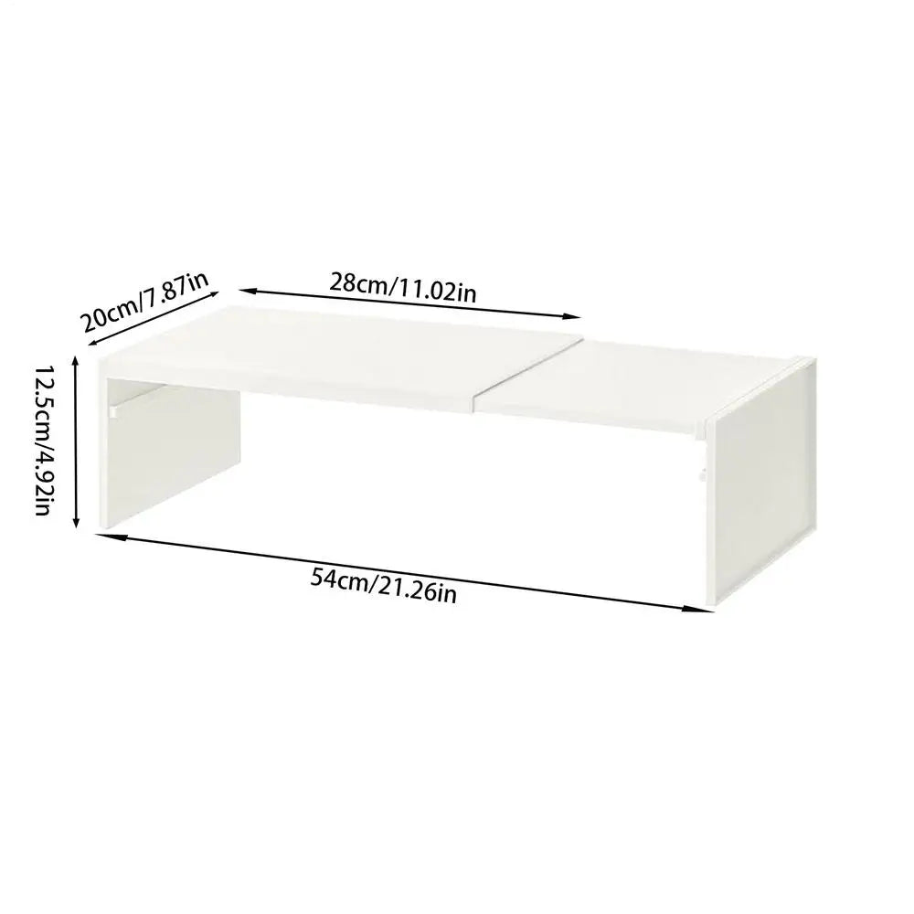 Cabinet Shelf Expandable Space-Saving Stackable Layered Shelf Rack Non Slip Lightweight Heavy Duty Kitchen Storage Accessories