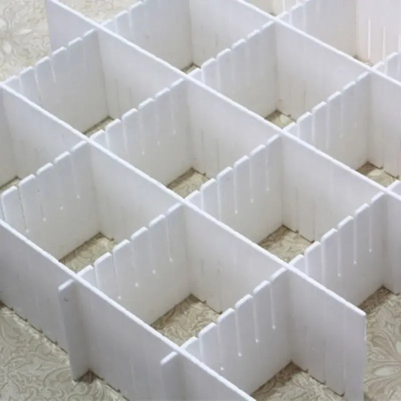Drawer Dividers, Drawer Divider Organizers 5PCS DIY Plastic Adjustable Plastic Divider Household Storage Makeup Y5GB