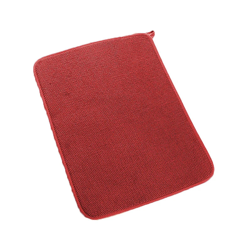 Dish Drying Mat In The Cabinet Drying Mats Microfiber Absorbent Table Placemat Non Slip Heat Resistant Drain Drying Pad 30x40cm