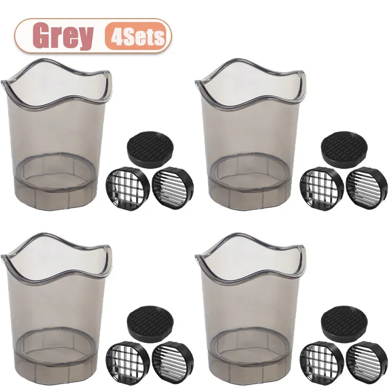 Strawberry Slicer Kitchen Tool Multi Function Fruit Vegetable Cutter with Removable Blades for Berries Mushrooms Bananas