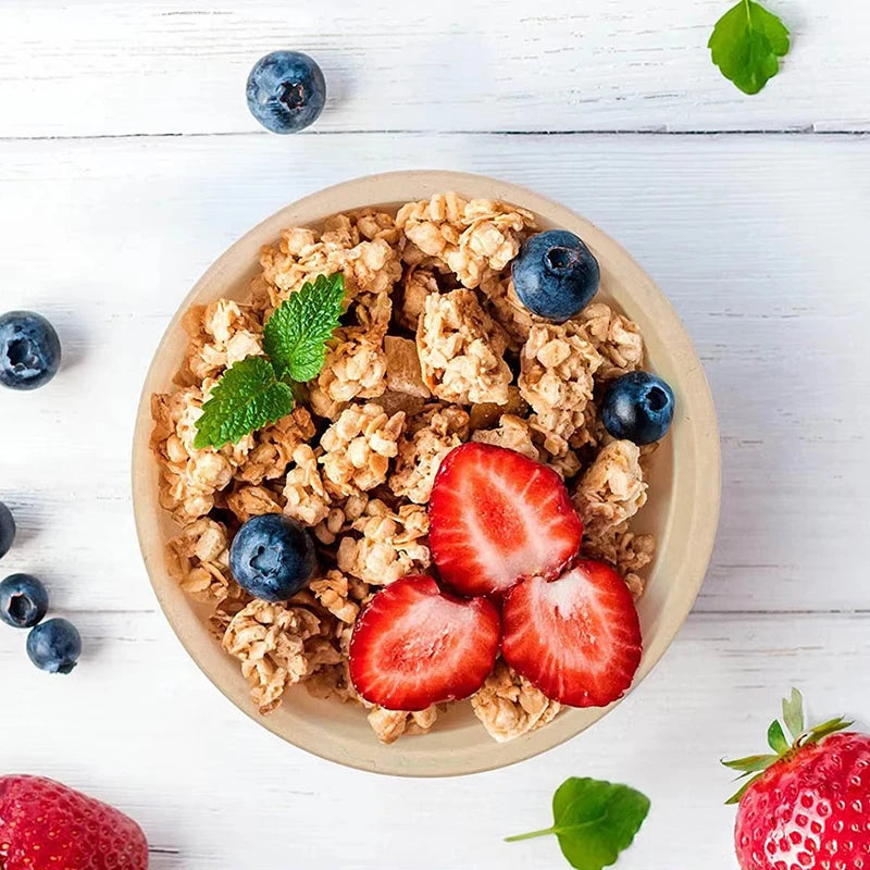 50/100PCS Brown Disposable Bowls Household Salad Bowls for Camping Tableware Kitchen Wedding Birthday Party Serving Use