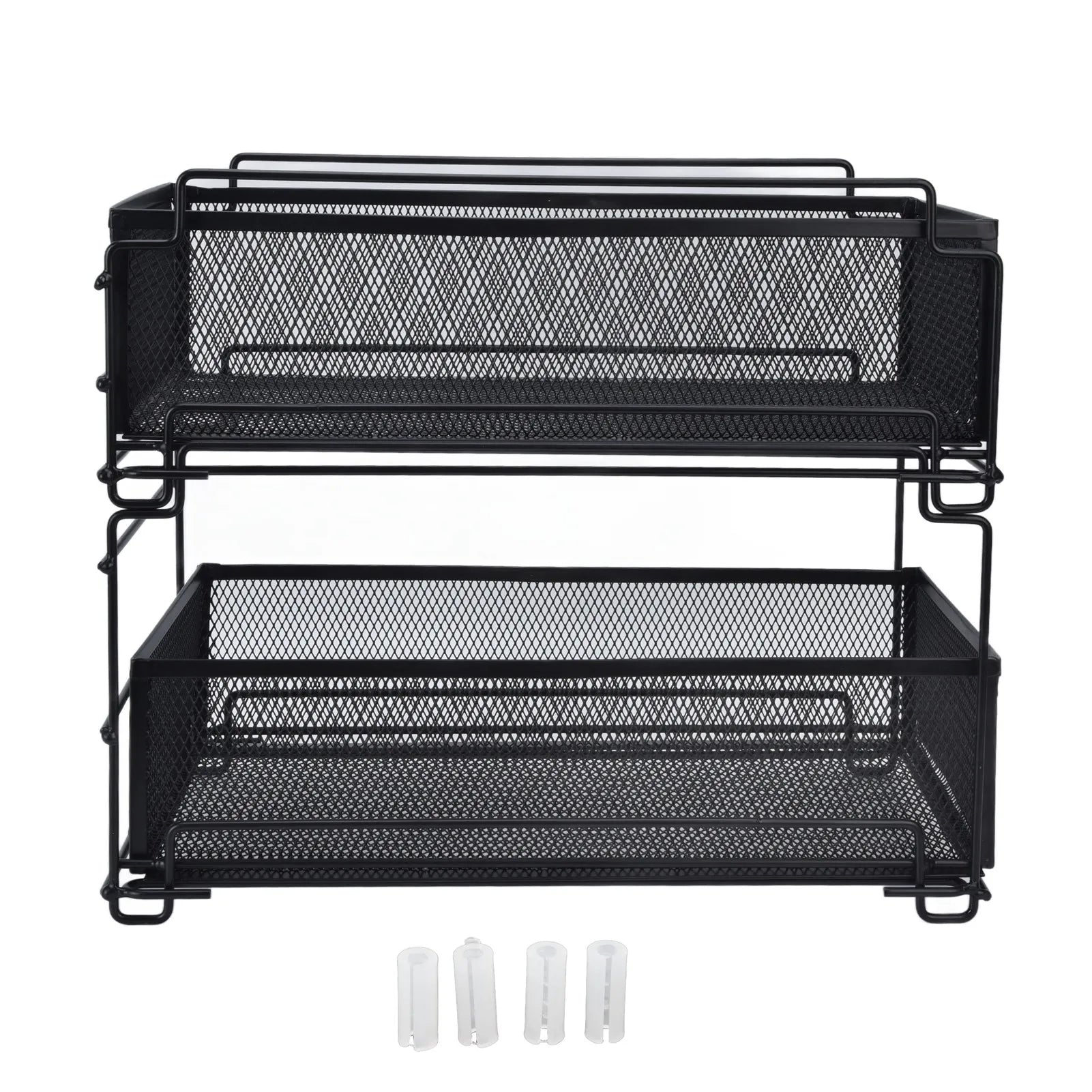 Kitchen Storage Drawer Basket Rack Kitchen Shelf Sliding Under Sink Drawer Multi Functional Shelf Desk Cabinet Organizer