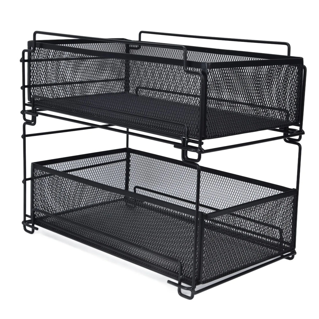 Kitchen Storage Drawer Basket Rack Kitchen Shelf Sliding Under Sink Drawer Multi Functional Shelf Desk Cabinet Organizer