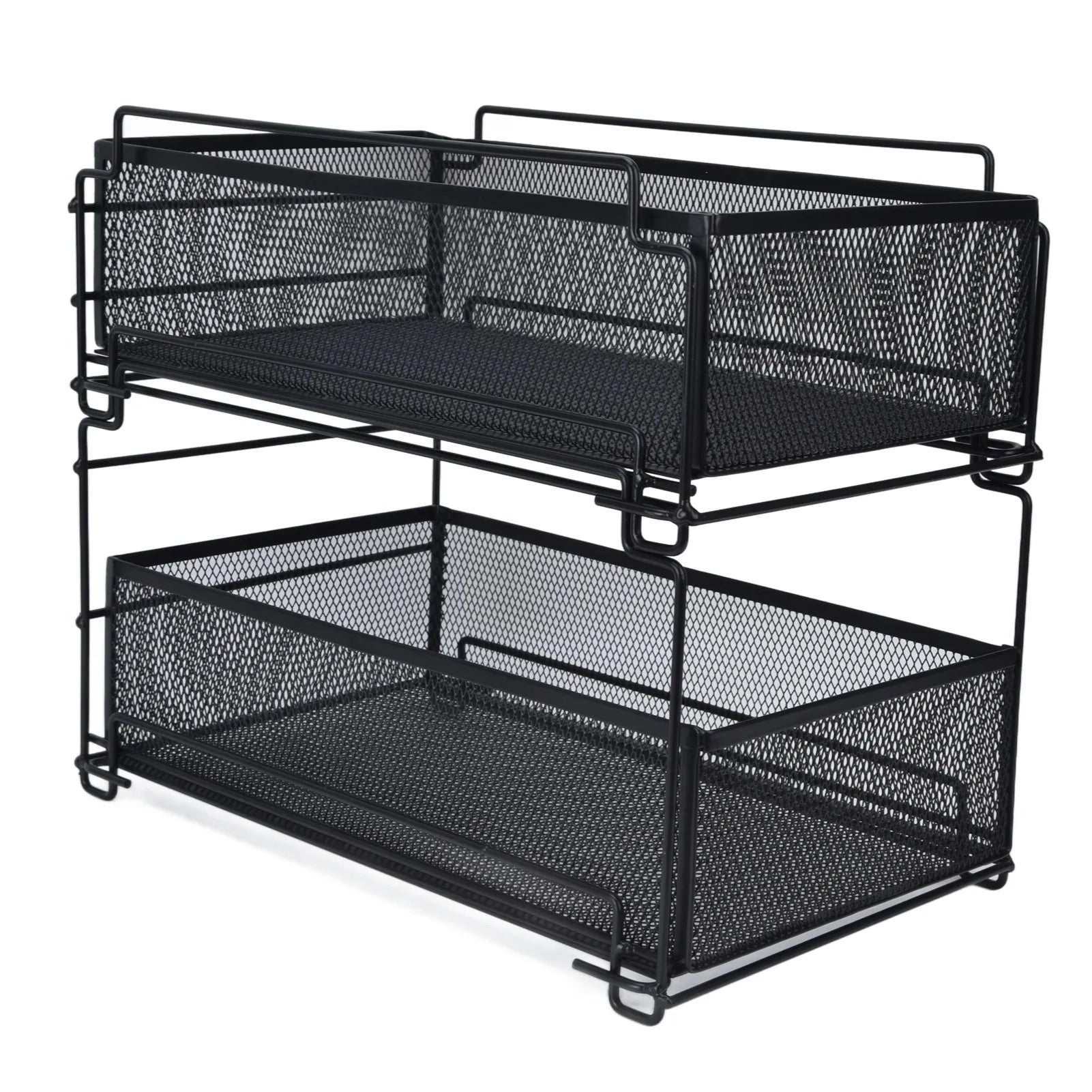 Kitchen Storage Drawer Basket Rack Kitchen Shelf Sliding Under Sink Drawer Multi Functional Shelf Desk Cabinet Organizer