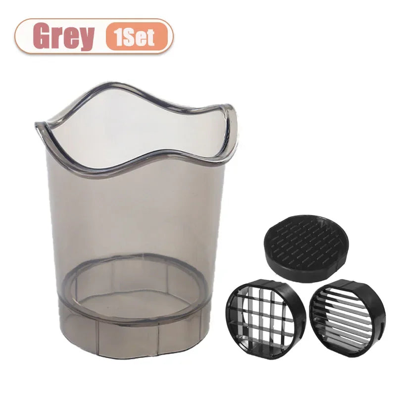 Strawberry Slicer Kitchen Tool Multi Function Fruit Vegetable Cutter with Removable Blades for Berries Mushrooms Bananas